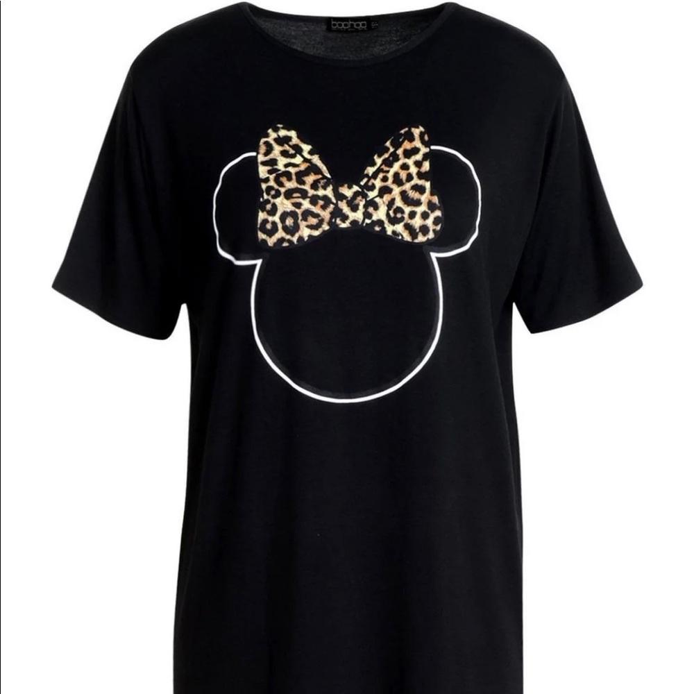 NWT Boohoo Disney Minnie Tshirt Dress